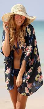 We Found You The Perfect Beach Hat For Ladies We Bet So Go Ahead And Take A Look At These Nice Looking W Beach Kimono Diy Summer Clothes Summer Fashion Beach