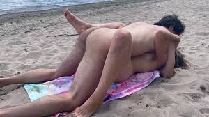 The husband secretly filmed his wife having sex with a stranger on a public  beach and caught her unprotected creampie. | AREA51.PORN