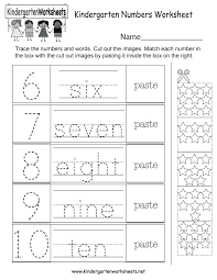 This Is A Fun Numbers Activity Worksheet Kids Can Trace The Numbers 6 To Numbers Kindergarten Number Worksheets Kindergarten Kindergarten Math Worksheets Free