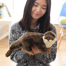 40cm Simulation Otter Plush Toys Animals Stuffed Kids Toys For Children S Gift Stuffed Plush Animals Aliexpress Otters Animal Plush Toys Pet Toys