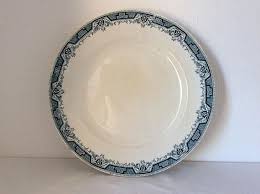 Large Blue And White Platter A 19th Century French Country Etsy Vintage Plates Blue Transferware Serving Plates