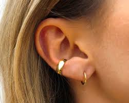 Thick Ear Cuff Ear Cuff No Piercing Gold Ear Cuff Ear Etsy