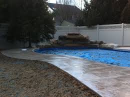 This landscaping idea is great for those with privacy concerns, as the height of the bridge conceals a. Swimming Pool Waterfalls Www Fsland Com Landscaping Company Nj Pa Custom Pools Walkways Patios Fence Companies Decks