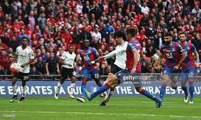 Marouane Fellaini Of Manchester United Shoots The Ball Hitting A Post Manchester United Real Madrid Ronaldo Hat Trick