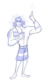 168kb, apollo, greek god, drawing picture with tags: Artstation Character Design Greek Gods Rafael Sobreira