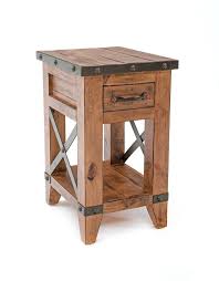 Urban Rustic One Drawer Side Table Rustic End Tables Modern Rustic Furniture Rustic Furniture Design