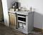 Microwave Oven And Compact Refrigerator Combo Cabinet