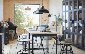 Rustic scaffold board desk steel hairpin legs. 6 Home Office Lighting Ideas To Make Your Working Day Brighter Real Homes