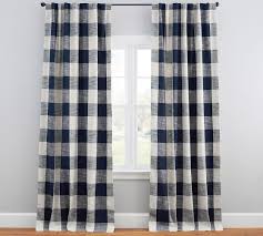 Black And White Paisley Curtains Bryce Check Drape Check Curtains Curtains For Grey Walls Curtains