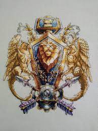 A color printer works best for this, so you can easily wall hangings, pillows, toys and placemats are just a few of the many projects you can make with free cross stitch patterns. Alliance World Of Warcraft Cross Stitch Cross Stitch Patterns Cross Stitch World Of Warcraft