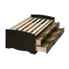 4.1 out of 5 stars 4,836. Prepac Captain S Black Twin Platform Bed With Storage In The Beds Department At Lowes Com