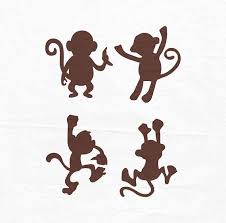 Download Clip Art Monkey Svg Files For Cricut Svg Cut Files Instant Download Vector Clip Art Monkey Silhouette Monkey Clipart Commercial Use Art Collectibles