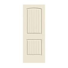 Slab doors will be mounted directly in to the jamb. 30 In X 80 In Smooth 2 Panel Arch Top V Groove Primed Molded Interior Door Slab Doors Interior Prehung Interior Doors Slab Door