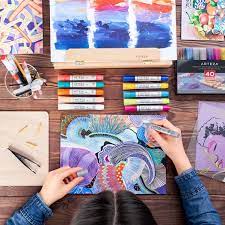 Unleash your inner artist with the perfect painting pens and markers from michaels. Acrylic Markers Set Of 40 Paint Pens For Wood Paper Metal Glass Arteza