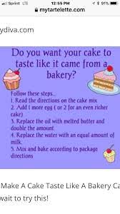 There are a couple of tricks you can use to make it taste like it is from scratch. Make A Box Cake Mix Taste Like It Came From A Bakery Box Cake Mix Cake Mix Box Cake Taste Like Bakery