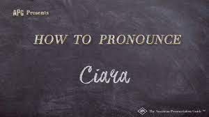 Pronunciation of ciara with 5 audio pronunciations, 1 meaning, 3 translations, 17 sentences and more for ciara. How To Pronounce Ciara Ciara Pronunciation Youtube