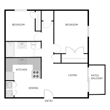 Floor plan images are only representations and actual floor plan layouts may differ slightly than pictured. 2 Bedroom 1 Bath Apartment Floor Plans Apartment Post