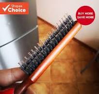Boar Bristle Hair Stylist Hairdresser 3 Row Detangling Rat Tail Styler For  Salon Home