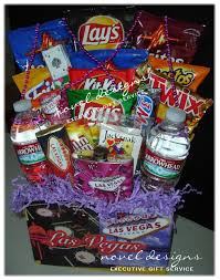 Birthday Gift Baskets For Her Delivery Lasvegas Hotel Delivery The Las Vegas Weekend Gift Basket For Her Includes An Assortment Of Savory Sna Vegas Gifts Las Vegas Gift Basket Diy Alcohol Gifts