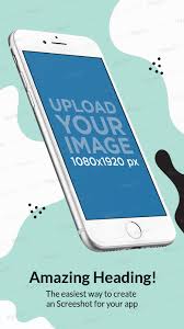 Placeit Angled Iphone 7 Floating Ios Screenshot Builder Simple App How To Better Yourself Iphone Mockup