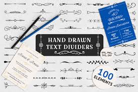 Download 100 Hand Drawn Text Dividers Graphic By Kirill S Workshop Creative Fabrica