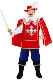 Deluxe costume vestito carnevale bambino moschettiere 3 4 5 6 7 9 10 11 anni (4/5 anni). Costume Da Moschettiere