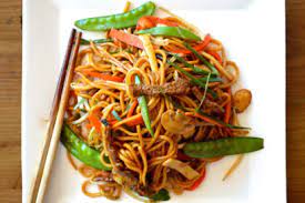 Ingredients · 8 ounces thin lo mein noodles · 1 tablespoon peanut oil · 1 carrot, julienned · 1/2 head napa cabbage, sliced thin · 1/2 onion, sliced . Beef Lo Mein Tasty Kitchen A Happy Recipe Community