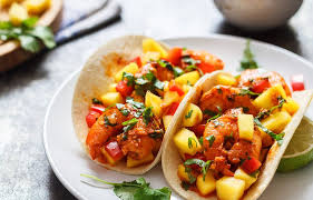 In a mixing bowl, toss the shrimp with the taco seasoning, plus a generous pinch of salt and black pepper, until evenly coated. Shrimp Tacos With Mango Salsa Best Shrimp Recipe Eatwell101