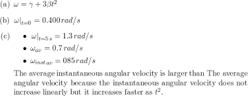 It is represented by ω and is given as distance travelled is represented as θ and is measured in radians. A Child Is Pushing A Merry Go Round The Angle Through Which The Merry Go Round Has Turned Varies With Time According To Math Theta T Gamma T Beta T 3