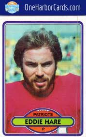 1980 Topps New England Patriots #396 Eddie Hare