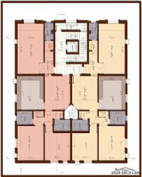 شقق سكنية بتصميم حديث 2 غرفة نوم في كل وحدة سكنية Family House Plans House Plans House Design