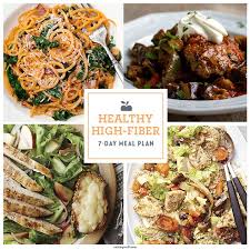Looking to add more fiber to your diet? Healthy High Fiber Meal Plan High Fiber Meal Plan High Fiber Dinner High Fiber Foods