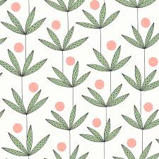 L'angleterre y est pour beaucoup dans la popularité passée et actuelle du papier peint. Papier Peint Palm Tree Blanc Vert Et Rose Kinfolk Missprint