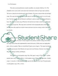 Phantom of the opera songs. Live Experience Of Opera Phantom Of The Opera Essay