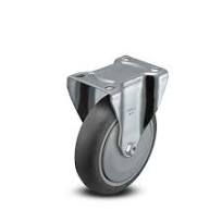 5 inch Rigid Caster with 1.25 inch wide Non-Marking Grey ...