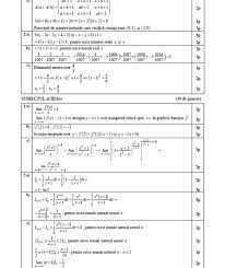 Vezi ce a picat la clasa 11. Bac 2014 Barem Matematica Simulare Clasa A Xii A