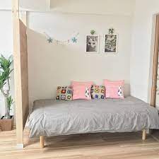 すっきりコンパクト 空間を上手に使える無印良品のベッド ベッド 無印良品 ベッド 模様替え