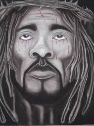 Black And White Picture Of Jesus Pondering The Many Faces Of Jesus Black Jesus Jesus Drawings Jesus Art
