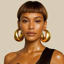 Large Gold Statement Hoop Earrings: Bohemian African Bold Oversized Jewelry 
