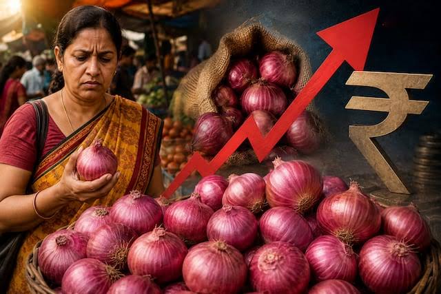 Onion Price: চিনির পর এবার পেঁয়াজের দামে আগুন! কত দামে বিকোচ্ছে? বাজারে বড় ধাক্কা! | onion-price-hike-before-durga-puja-kanda-express-centre-action