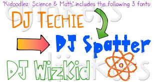 Science And Math Fonts Included Math Clipart Math Science For Kids