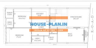 This is the first apartment block designed at someone's request, in early 2012. 2 Bedroom House Plan Indian Style With Porch And Garden Two Bedroom