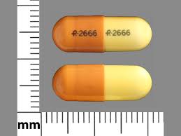R 2666 R 2666 Pill Images Brown Yellow Capsule Shape