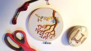 Create a hanukkah wall hanging featuring sparkly embroidery and quilting stitches. Autumn Embroidery Wall Hanging 17 Steps With Pictures Instructables