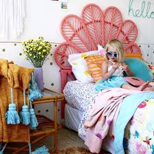 The fabric is from schumacher and kravet. Mini Makeover Time Boho Style Four Cheeky Monkeys Girls Boho Bedroom Kid Room Decor Girls Room Decor