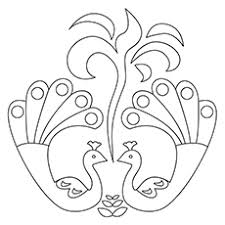 Nice fusion rangoli drawn with rangoli mix colors. Free Printable Rangoli Coloring Pages For Your Little One