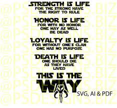 Mandalorian Code Imgur Star Wars Quotes Star Wars Tattoo Star Wars Fandom