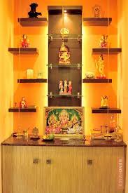 Can a pooja unit get any simpler and minimalistic than this one? Image Result For Home Mandir Design Decoration Pooja Room Design Pooja Room Door Design Pooja Rooms