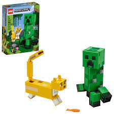 Lego Minecraft Creeper Bigfig And Ocelot 21156 Figurine Building Toy 184 Pieces Walmart Com Minecraft Toys Lego Minecraft Lego Toys