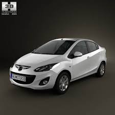3d Model Of Mazda 2 Sedan 2011 Mazda 2 Mazda Sedan